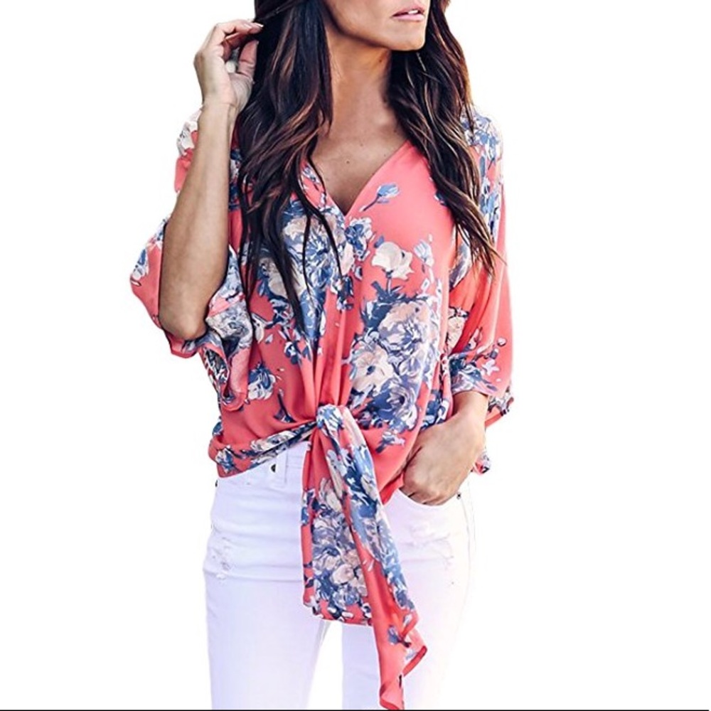 Womens Floral Printed Blouse